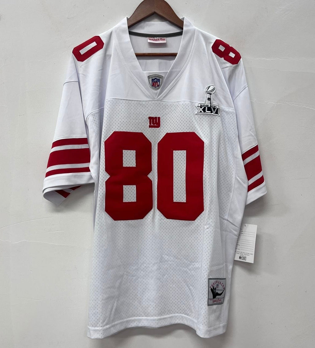 Víctor Cruz New York Giants Jersey white Super Bowl patch