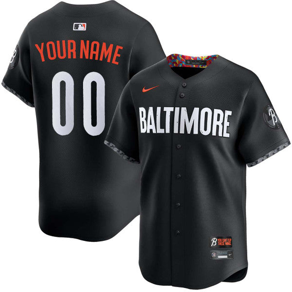 Any Name and Number customized YOUTH KIDS Baltimore Orioles Official MLB Nike City Connect Limited jersey