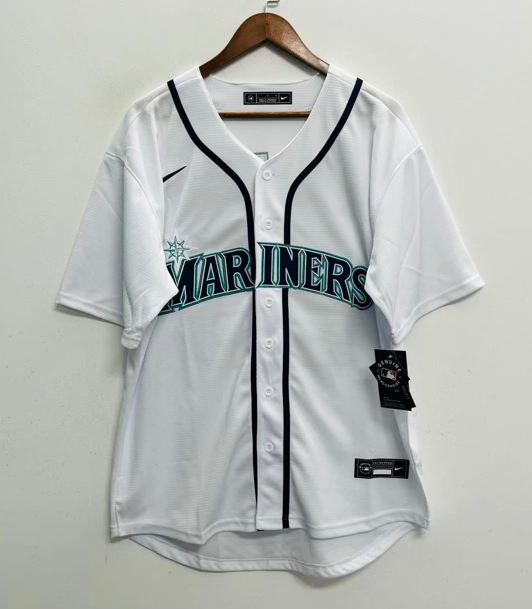 Cal Raleigh Seattle Mariners Official MLB Nike Jersey white