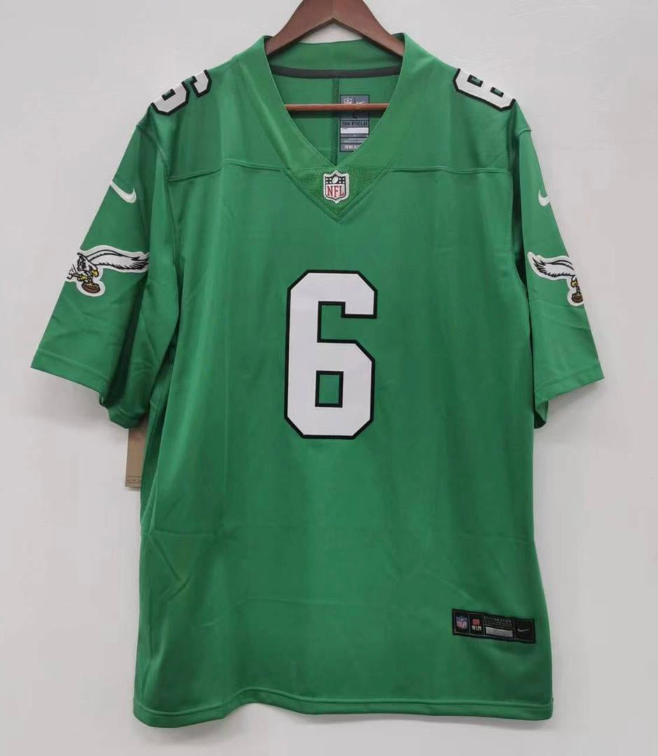 DeVonta Smith Philadelphia Eagles Official NFL Jersey Kelly Green
