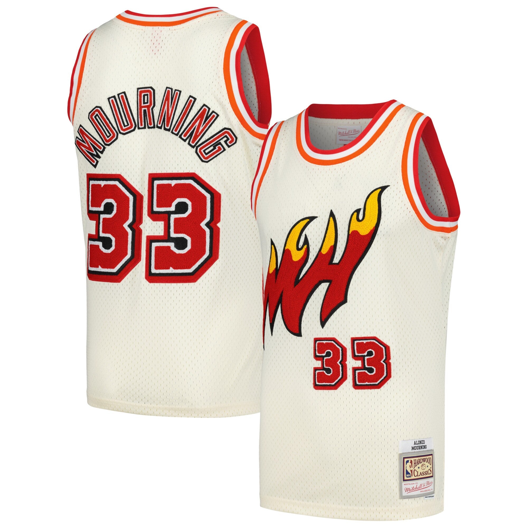 Alonso Mourning Miami Heat Official NBA Mitchell & Ness Jersey
