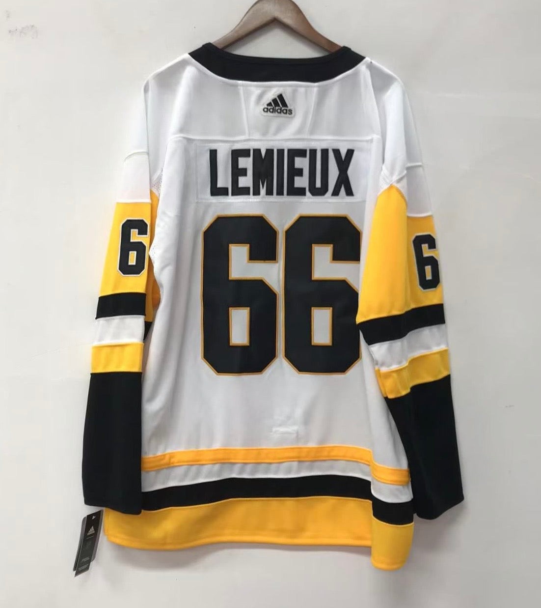 Mario Lemieux Pittsburgh Penguins Official NHL Adidas Jersey white