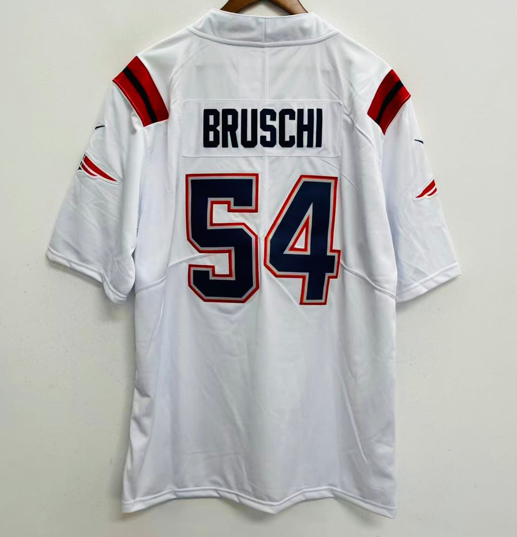 Tedy Bruschi New England Patriots NFL Official NIKE Jersey White