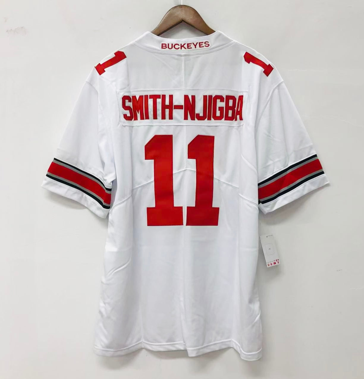 Jaxon Smith-Njigba Ohio State Buckeyes jersey white
