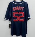 Jim Abbott Anaheim California Angels Official MLB Majestic Jersey blue