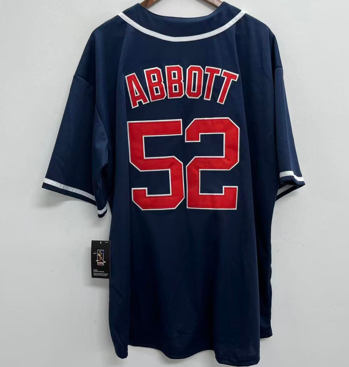 Jim Abbott Anaheim California Angels Official MLB Majestic Jersey blue