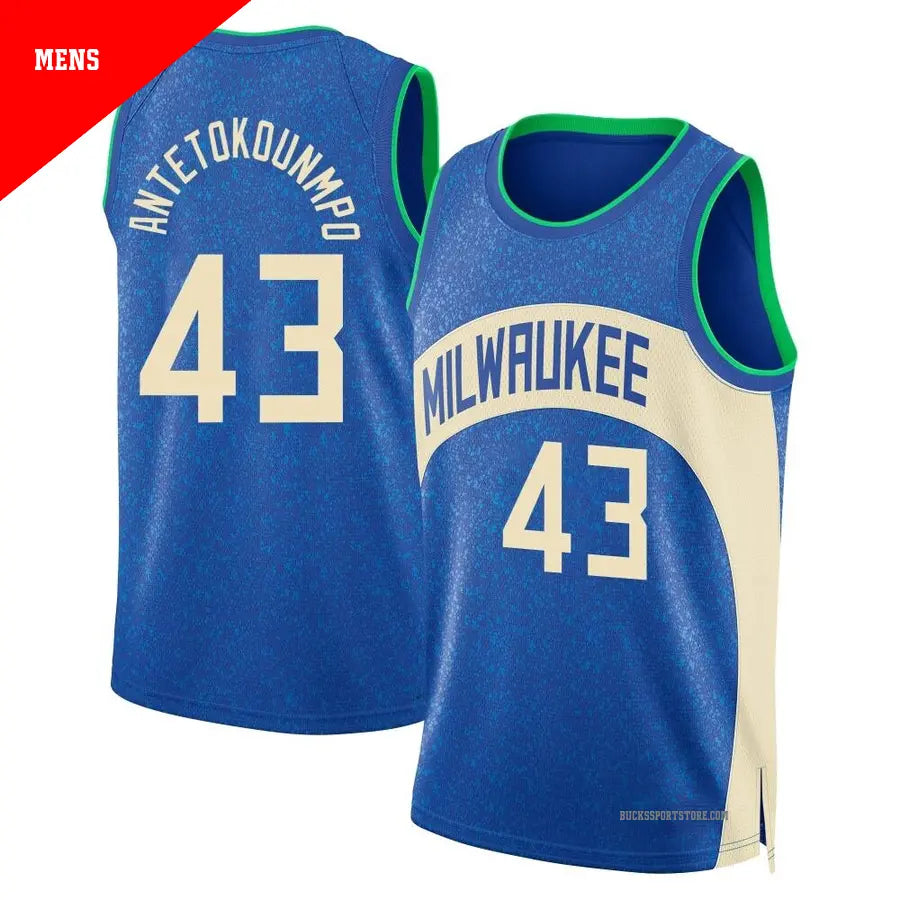 Thanasis Antetokounmpo Milwaukee Bucks Official NBA Jersey