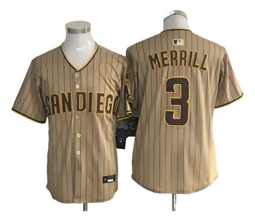 Jackson Merrill YOUTH KIDS San Diego Padres Official MLB Nike Jersey