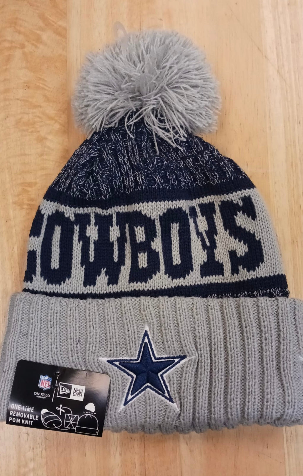 Dallas Cowboys NFL New Era winter knit Hat with Pom Pom