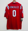 Christian Gonzalez New England Patriots NFL Official NIKE Jersey red