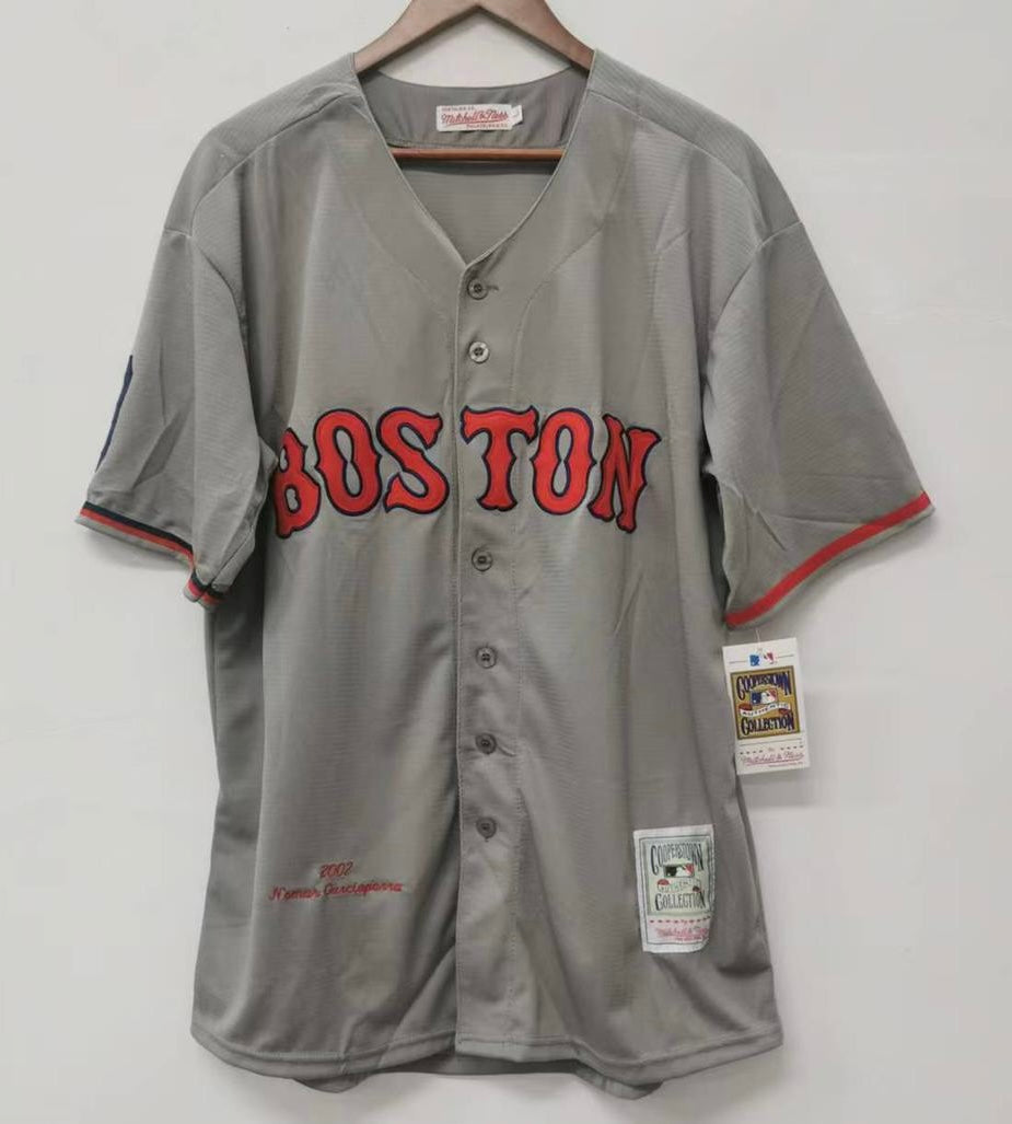 Nomar Garciaparra Boston Red Sox Jersey Mitchell & Ness gray