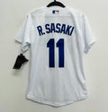 Roki Sasaki YOUTH Los Angeles Dodgers Official MLB Nike Jersey white