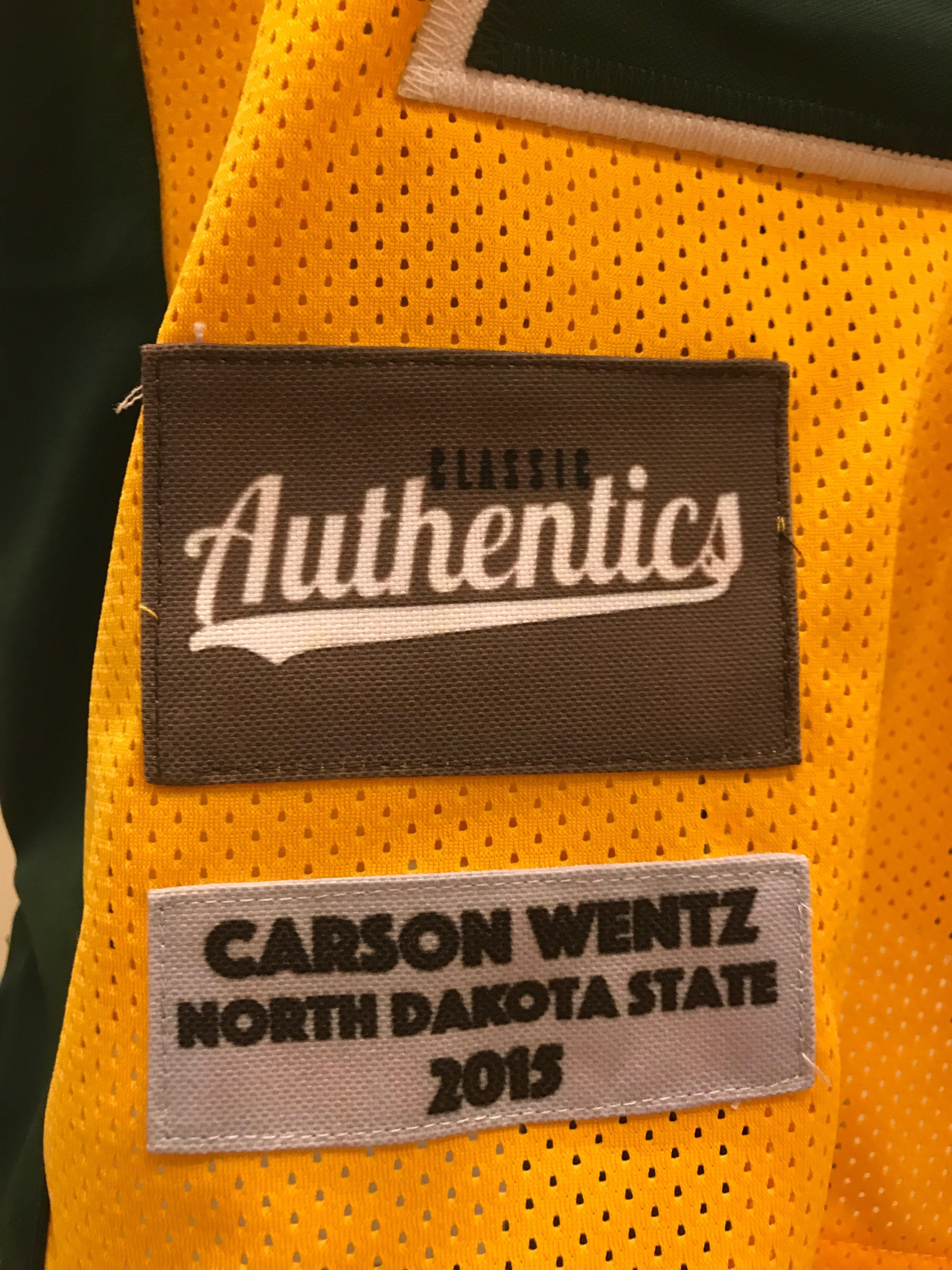 Carson Wentz North Dakota State Jersey Classic Authentics