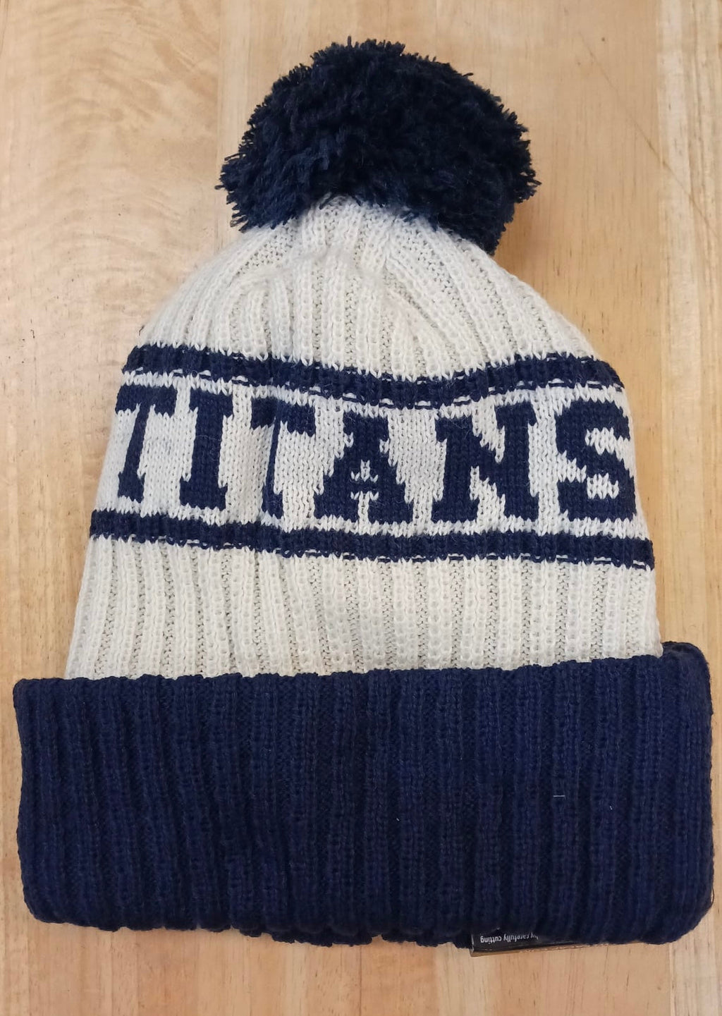 Tennessee Titans Official NFL New Era winter Hat with Pom Pom