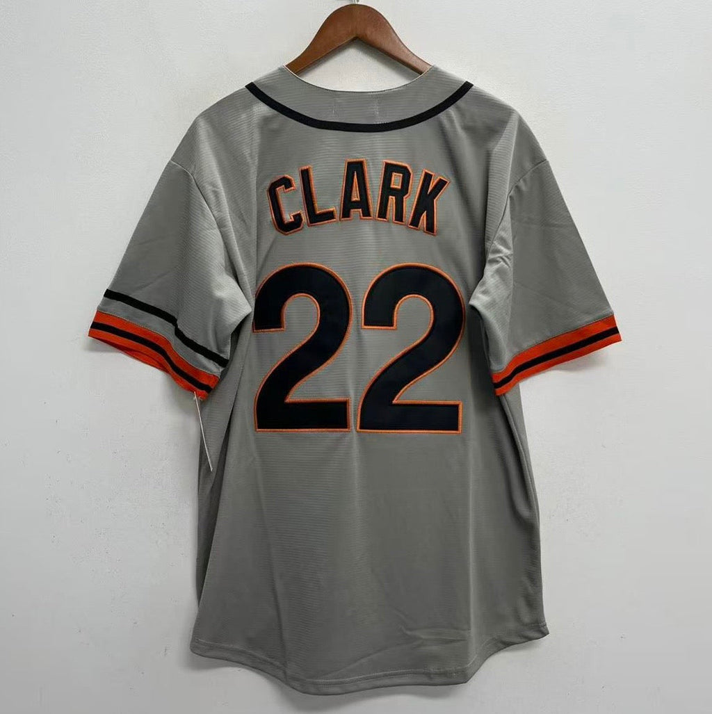Will Clark San Francisco Giants Jersey Mitchell & Ness gray