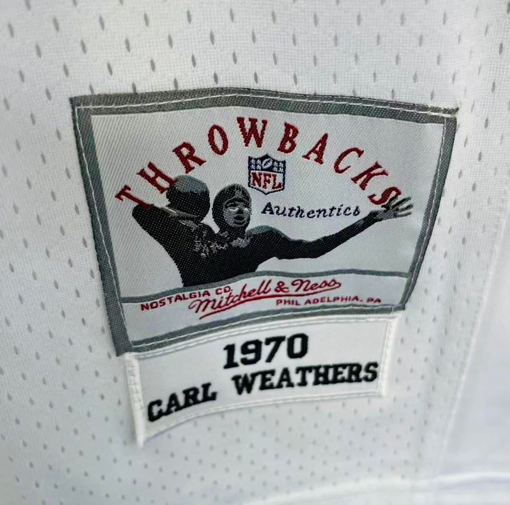 Carl Weathers 1970 Oakland Raiders Mitchell & Ness Jersey