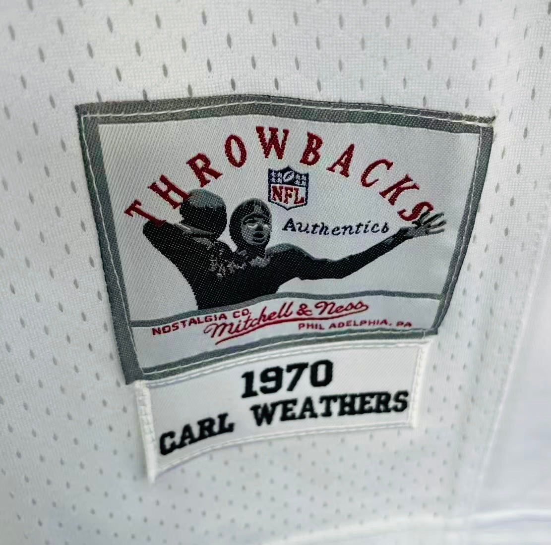 Carl Weathers 1970 Oakland Raiders Mitchell & Ness Jersey