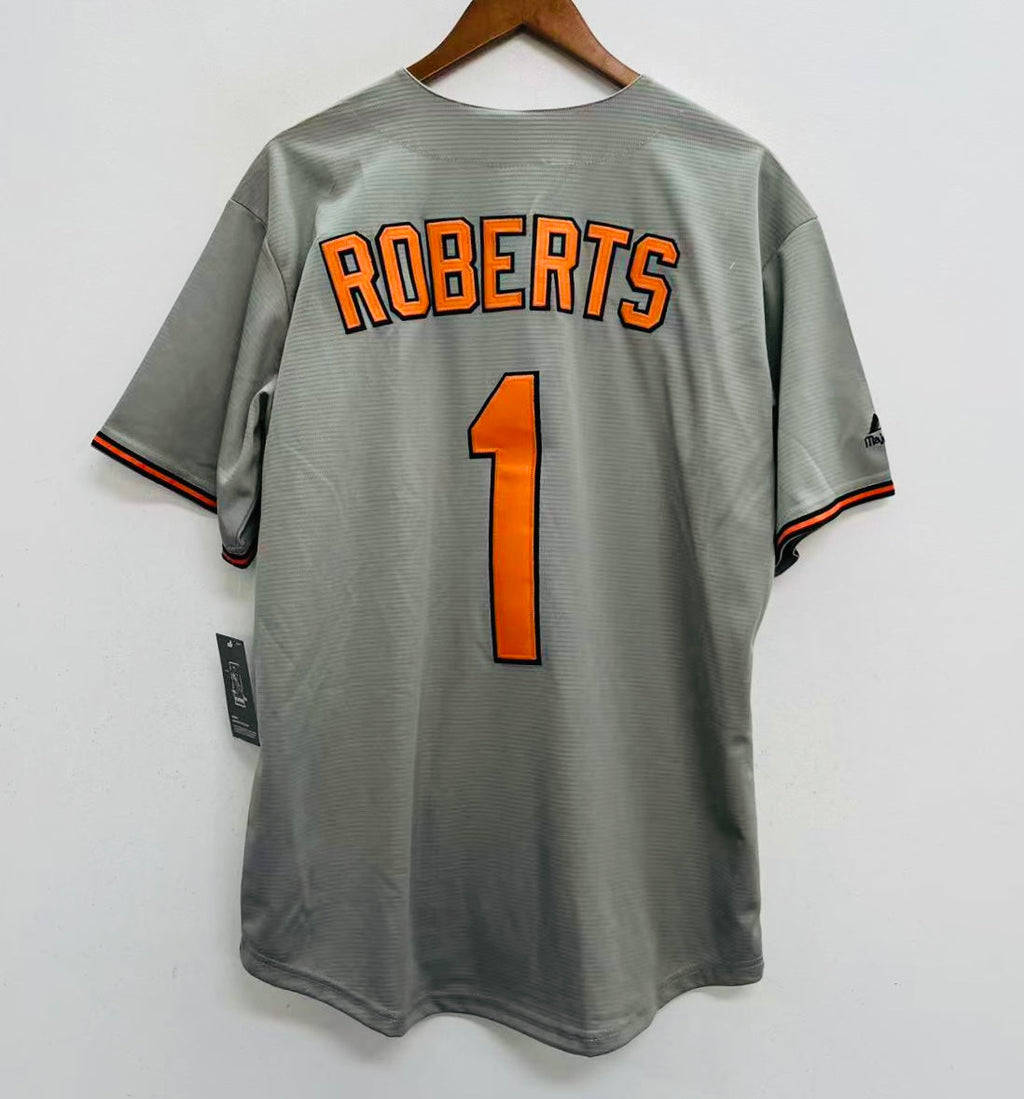 Brian Roberts Baltimore Orioles Official MLB Majestic Jersey gray
