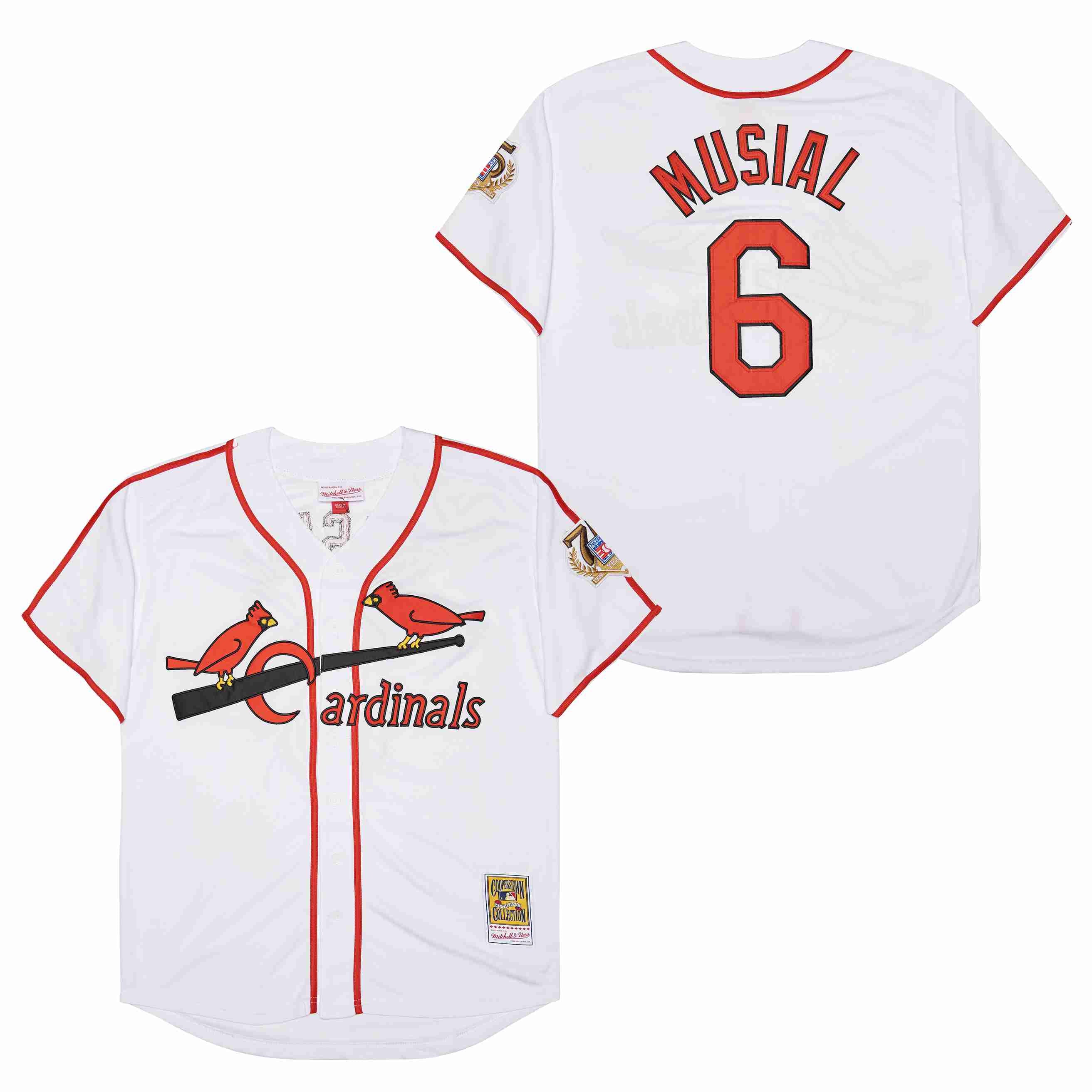 Stan Musial St. Louis Cardinals Official MLB Jersey Mitchell & Ness