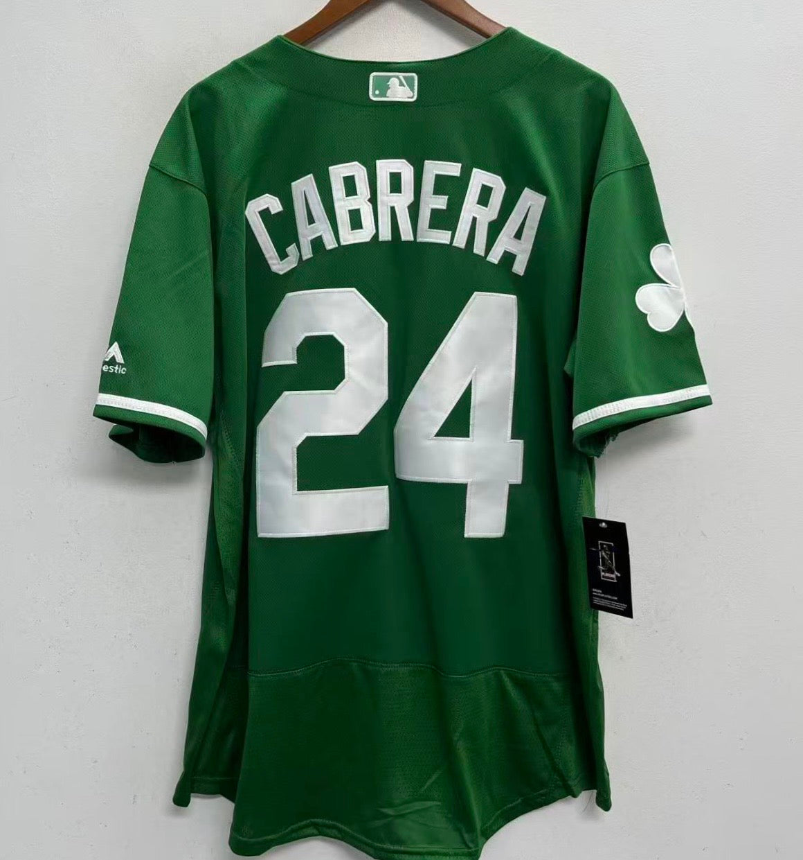 Miguel Cabrera Detroit Tigers St. Patrick’s Day Green Jersey
