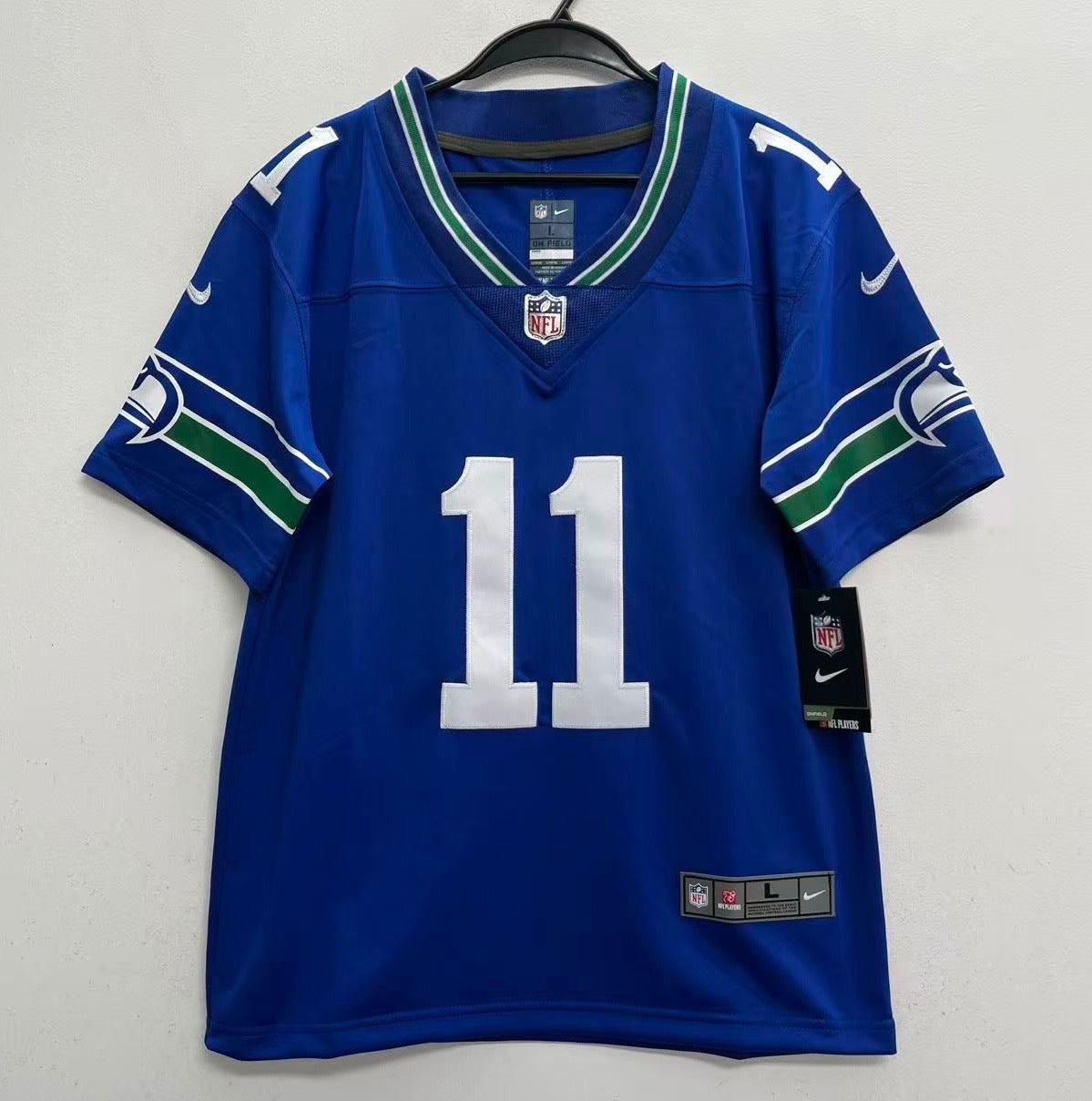 Jaxon Smith - Njigba YOUTH KIDS Seattle Seahawks Official NFL Nike Retro Jersey