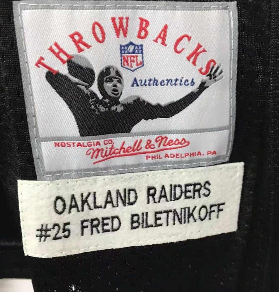 Fred Biletnikoff Oakland Raiders NFL Mitchell & Ness Jersey