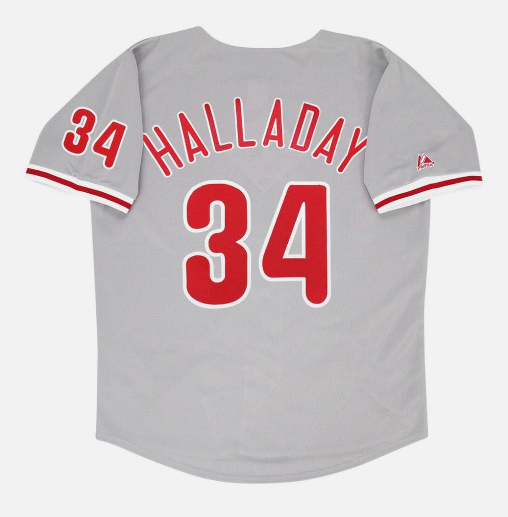 Roy Halladay YOUTH KIDS Philadelphia Phillies Official MLB Majestic Jersey