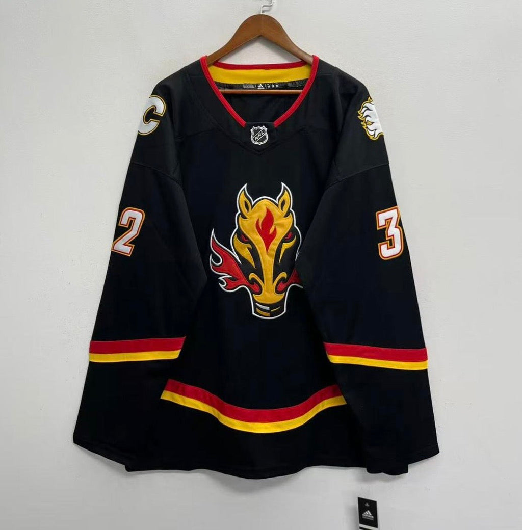 Dustin Wolf Calgary Flames Official NHL Adidas Jersey black