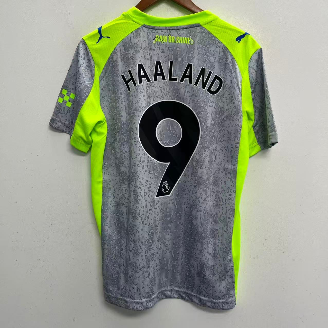 Erling Haaland Manchester City Puma Youth Kids 2025/26 Third Replica Jersey - Green/Neon Green