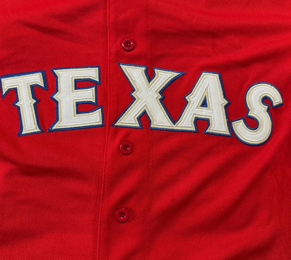 Josh Hamilton Texas Rangers official MLB Jersey 2010  World Series Majestic