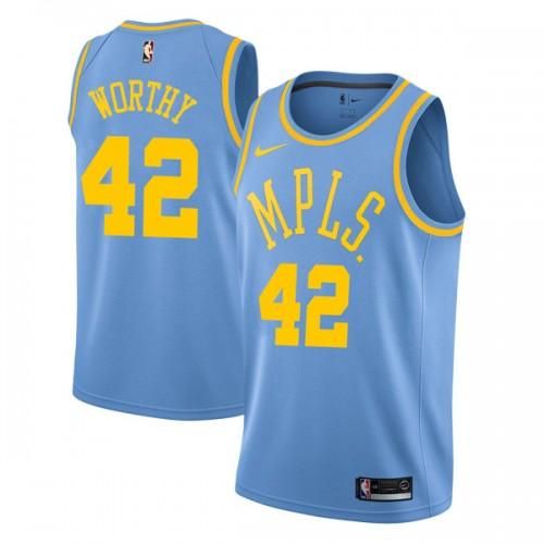 James Worthy Los Angeles Minneapolis Lakers Official NBA Nike Jersey