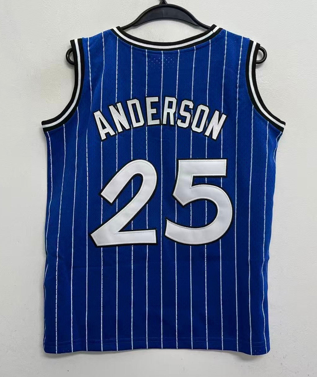 Nick Anderson YOUTH Orlando Magic Official NBA Mitchell & Ness Jersey blue