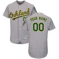 Any Name and Number customized YOUTH KIDS Oakland Athletics A’s Official MLB Majestic jersey gray