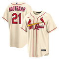 Lars Nootbaar St. Louis Cardinals Official MLB Nike Jersey cream color