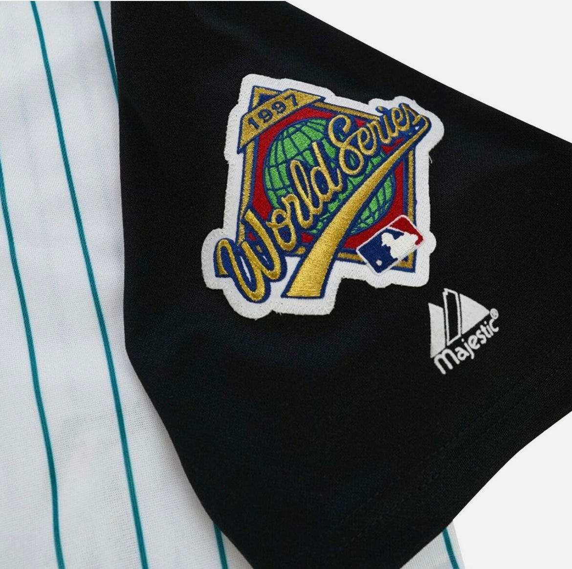 Gary Sheffield Florida Marlins 1997 Official MLB Jersey Majestic white