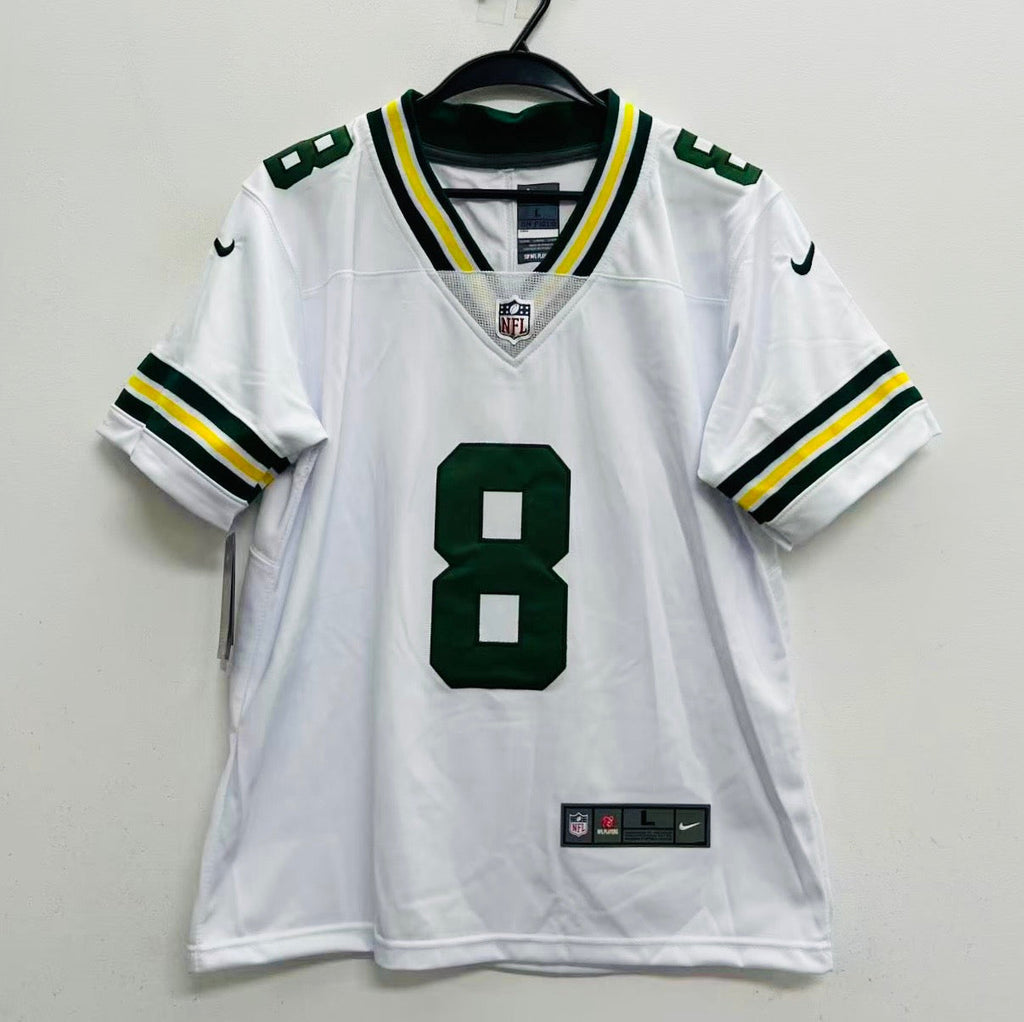 Josh Jacobs YOUTH KIDS Green Bay Packers Official NFL Jersey White