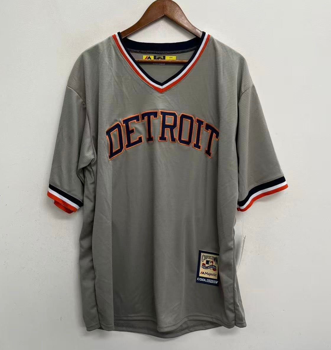 Miguel Cabrera Detroit Tigers Official MLB Majestic Retro Jersey Gray