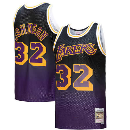 Magic Johnson Los Angeles Lakers Official NBA Mitchell & Ness Jersey