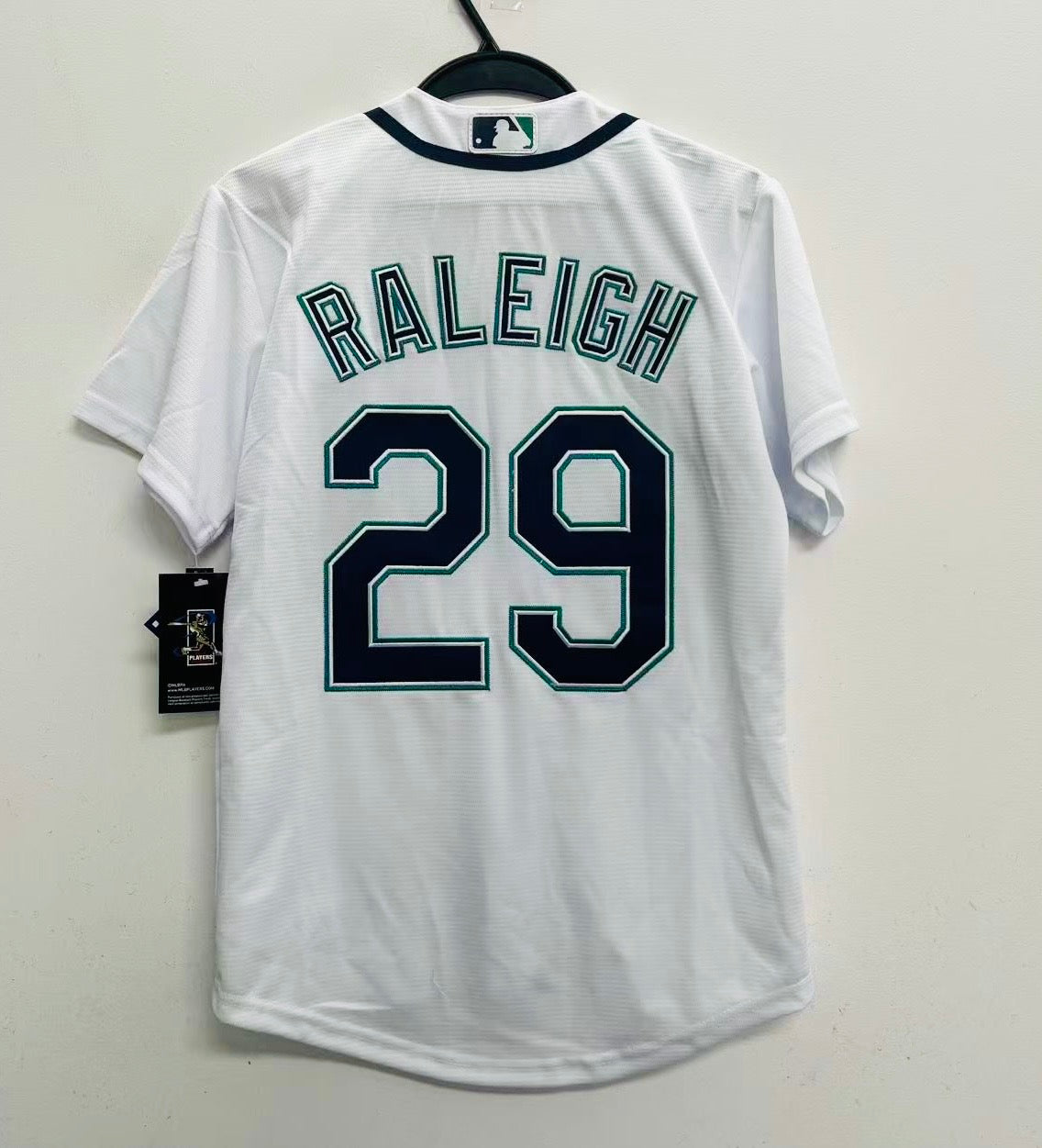 Cal Raleigh YOUTH KIDS Seattle Mariners Official MLB Nike Jersey white