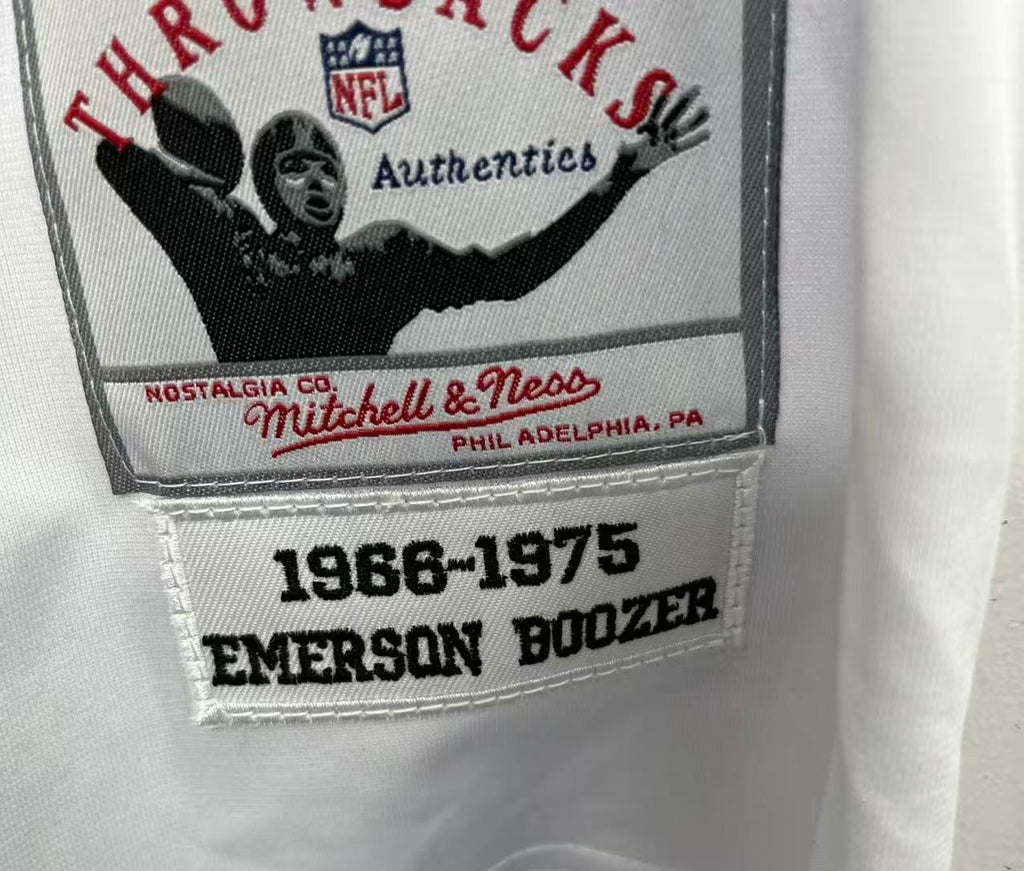 Emerson Boozer New York Jets Official NFL Mitchell & Ness Jersey white