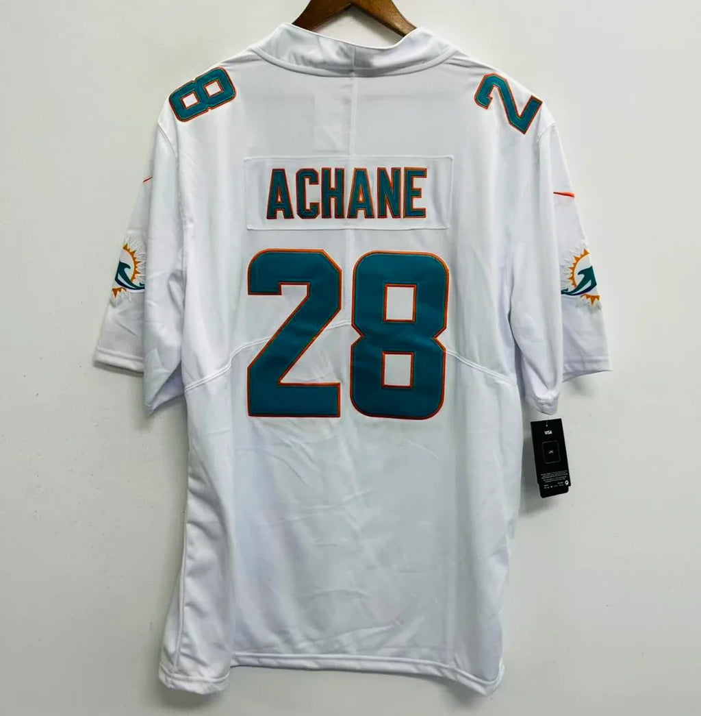 De’Von Achane Miami Dolphins YOUTH KIDS Official NFL Nike Jersey white