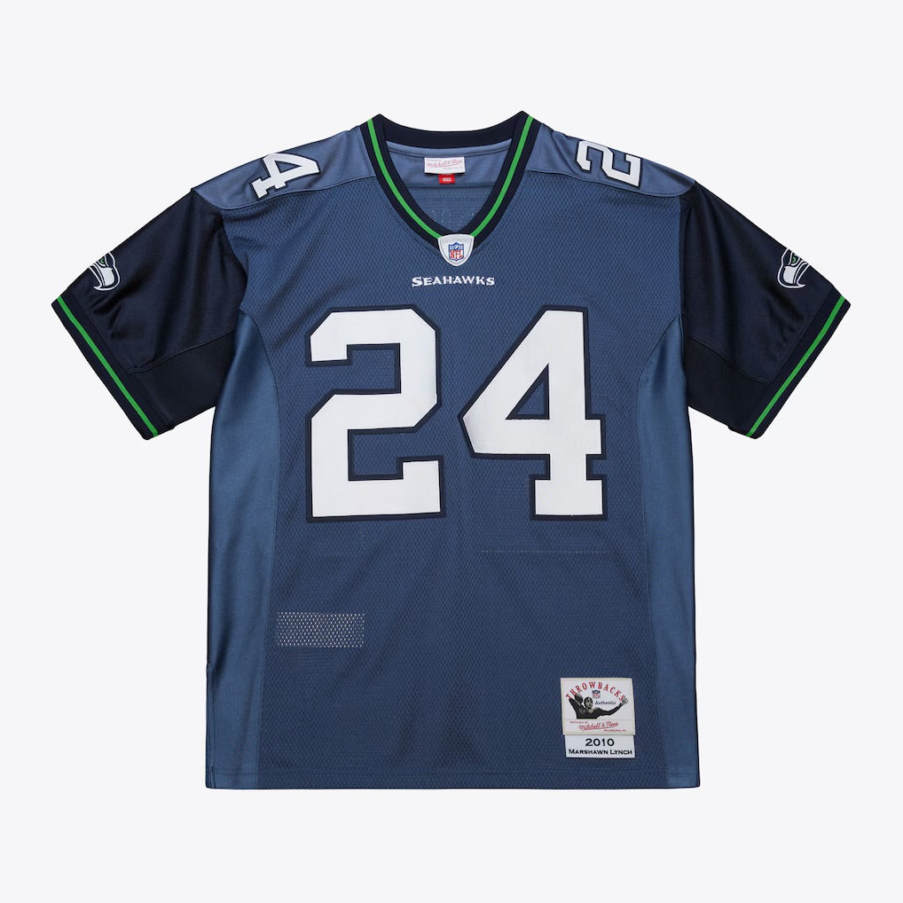 Marshawn Lynch YOUTH KIDS Seattle Seahawks Official NFL Mitchell & Ness Jersey