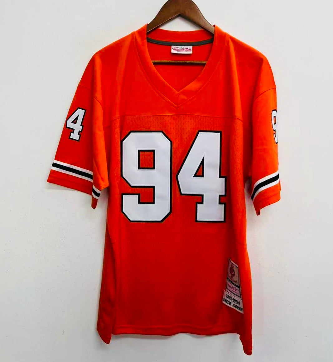 Dwayne Johnson The Rock Miami Hurricanes Official NCAA Mitchell & Ness Jersey