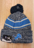 Detroit Lions NFL New Era winter knit Hat with Pom Pom