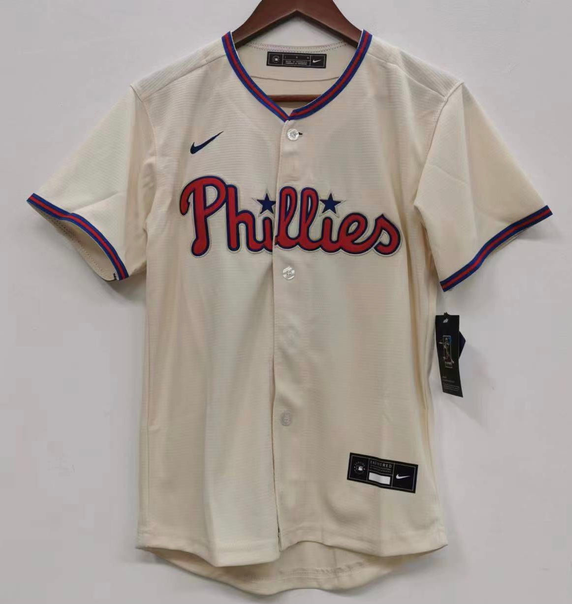 Bryce Harper Philadelphia Phillies Official MLB Nike Jersey cream