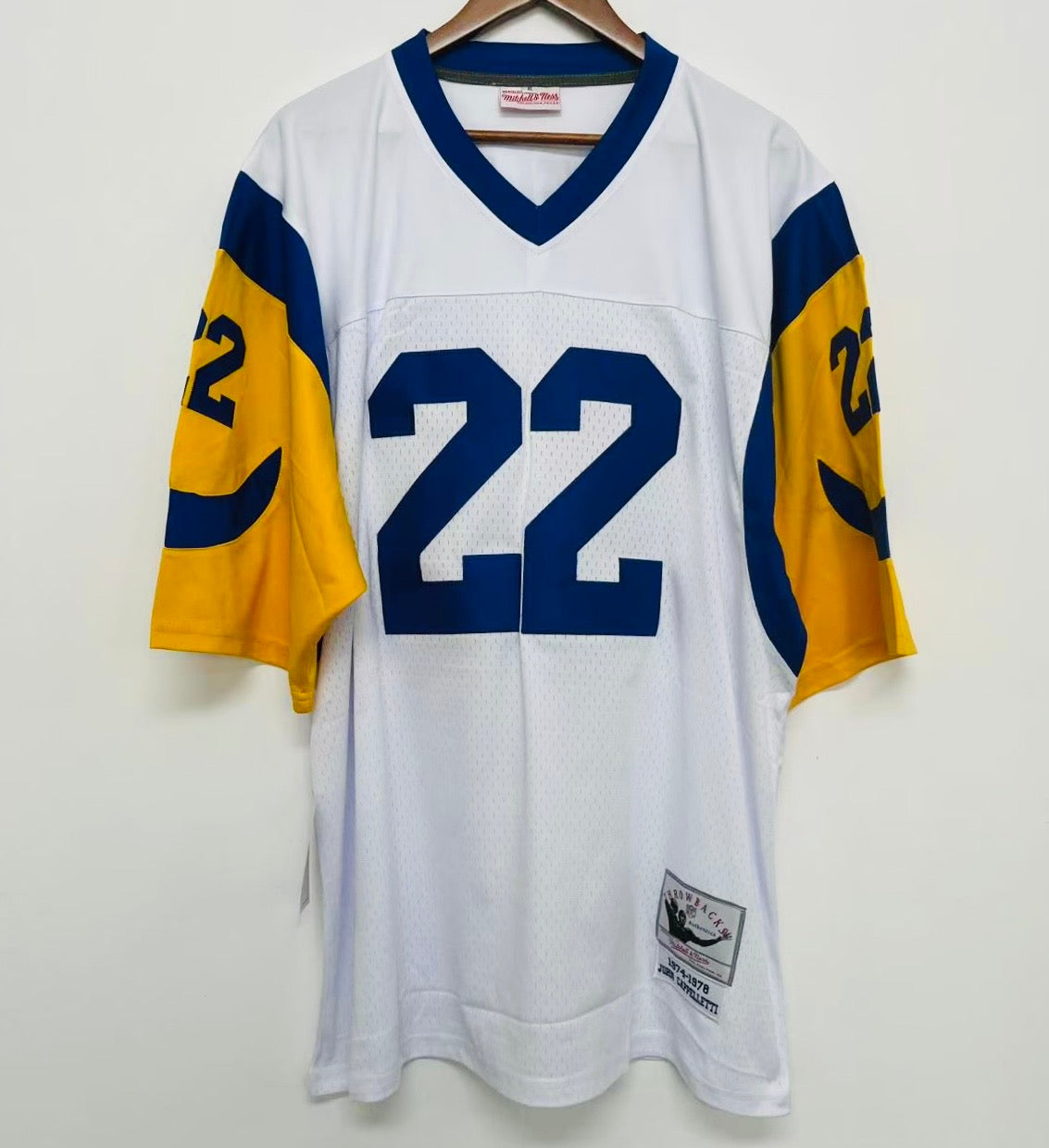 John Cappelletti Los Angeles Rams NFL Mitchell & Ness Jersey white