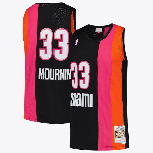 Alonso Mourning Miami Heat Official NBA Mitchell & Ness Jersey