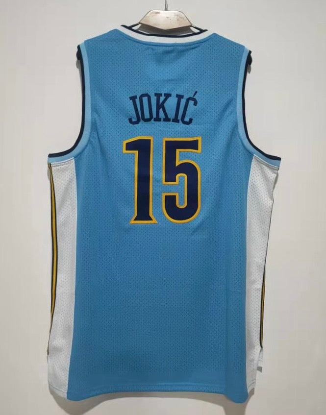Nikola Jokić Denver Nuggets Jersey Classic Authentics light blue