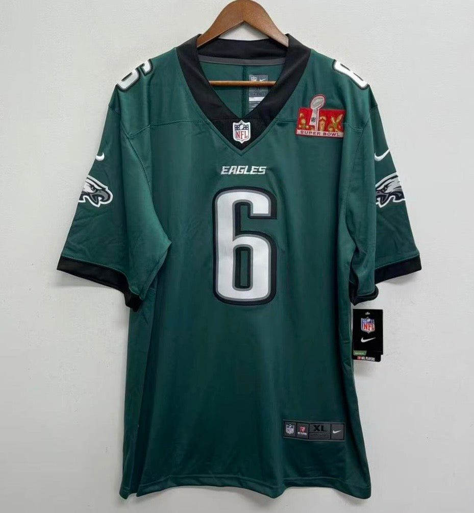 DeVonta Smith Philadelphia Eagles Official NFL Super Bowl LIX Nike Jersey