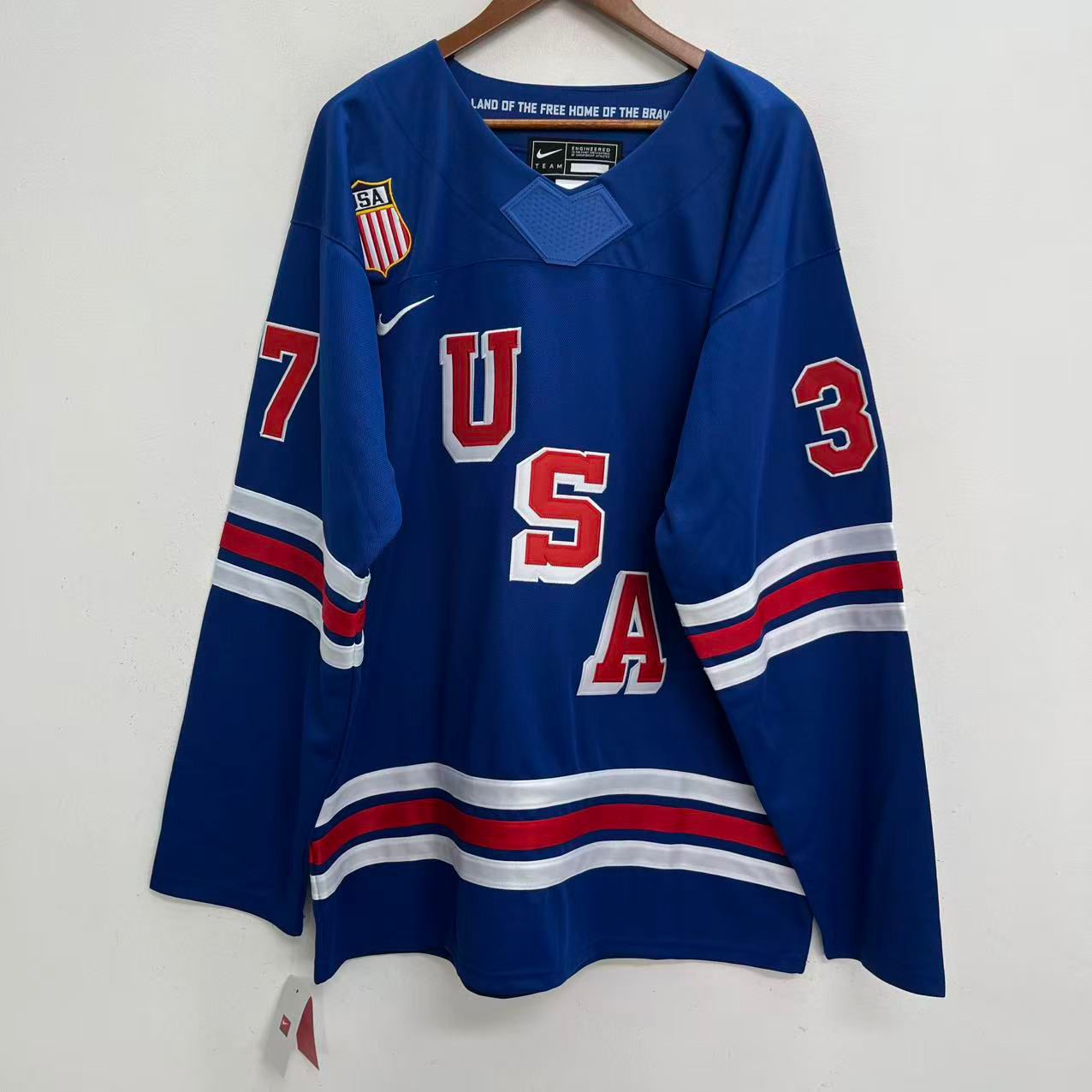 Connor Hellebuyck 2026 Team USA Hockey Official Nike Jersey